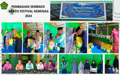 FESTIVAL RAMADHAN KEMENAG 2024, MAN 2 NATUNA  SALURKAN 28 PAKET SEMBAKO